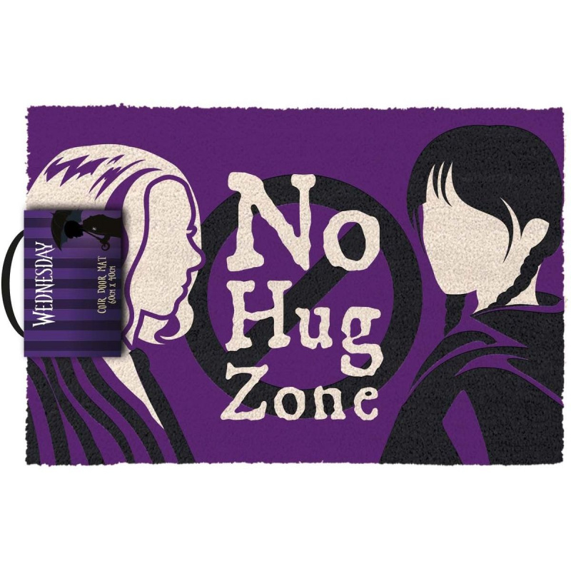 CurePink Wednesday No Hug Zone fialová GP86603 60 x 40 cm