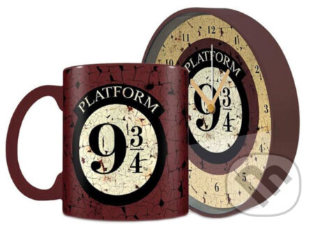 Harry Potter Dárkový set 9 a 3/4 (hodiny a budík)