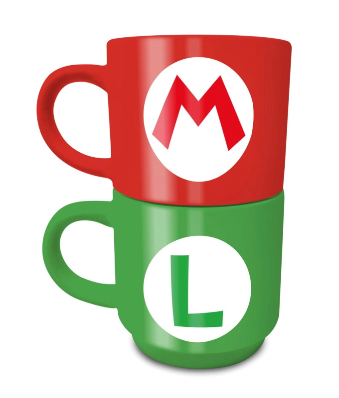 Sada keramických hrnků Super Mario Mario a Luigi