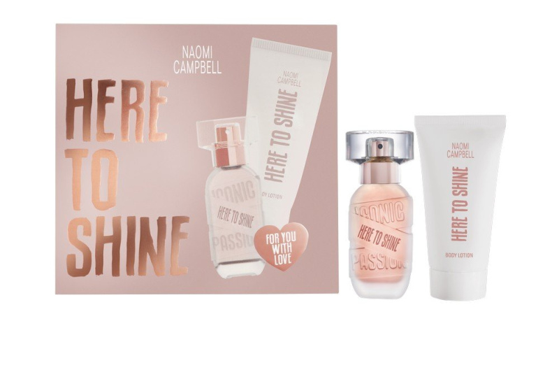 Naomi Campbell Here To Shine - EDT 15 ml + tělové mléko 50 ml
