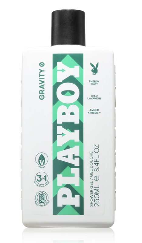 Playboy Gravity 0 sprchový gel 3 v 1 pro muže 250 ml