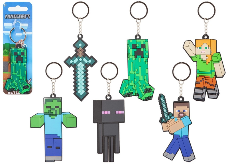 Minecraft klíčenka – postavička 8 cm