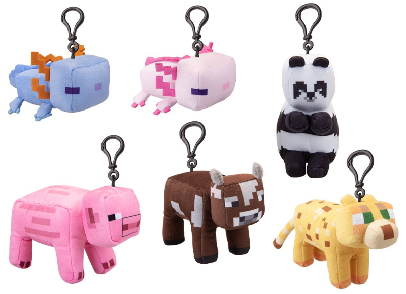 Minecraft plyš zvířátko s klipem 13 cm, Wiky, W060616