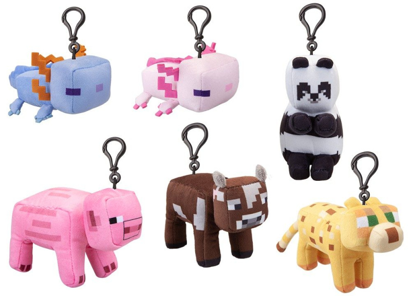 Minecraft plyš zvířátko s klipem 13 cm, Wiky, W060616