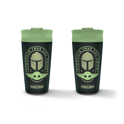 Pyramid International Cestovní hrnek Star Wars Mandalorian Stronger Than You Think 450 ml