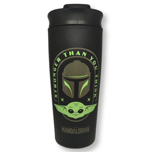 Pyramid International Cestovní hrnek Star Wars Mandalorian Stronger Than You Think 450 ml