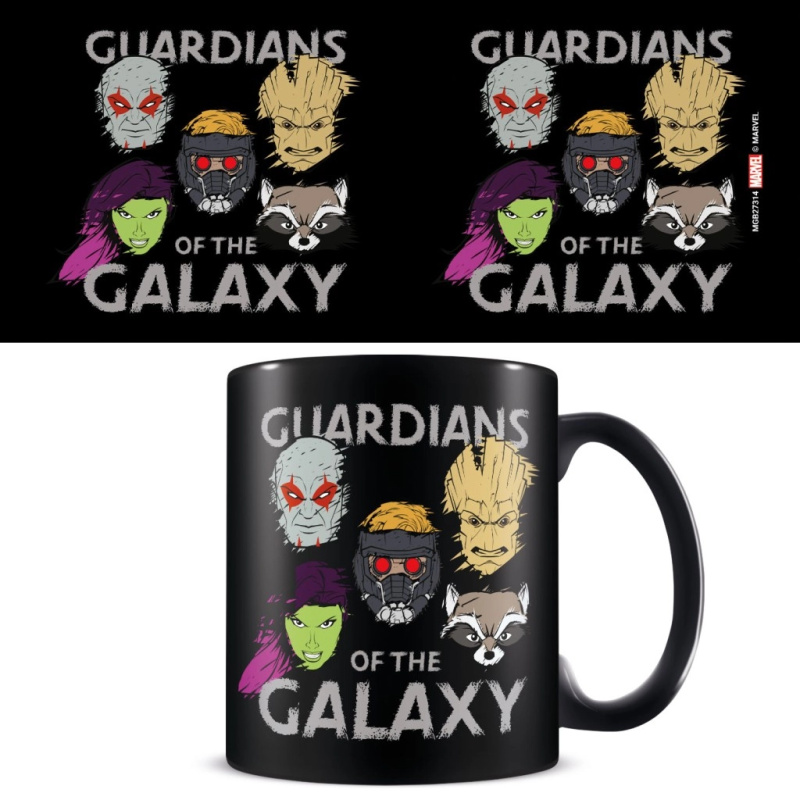 STOR Hrnek Strážci Galaxie Sketched Faces 315ml EPEE Merch