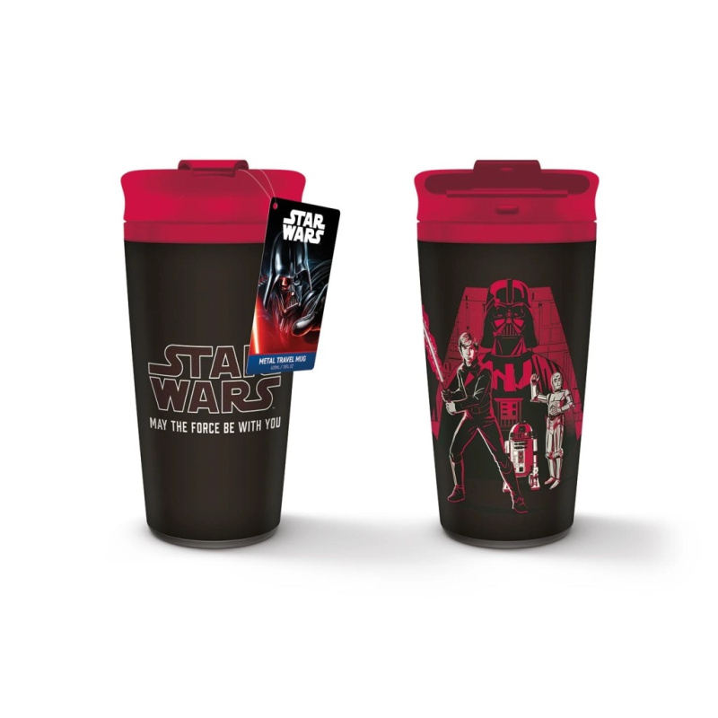 EPEE Merch Star Wars Hrnek cestovní May the Force be with you Pyramid 425 ml
