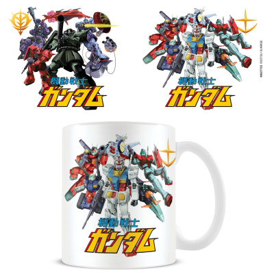 EPEE Merch Hrnek Gundam Mech Mash Up Pyramid 315 ml