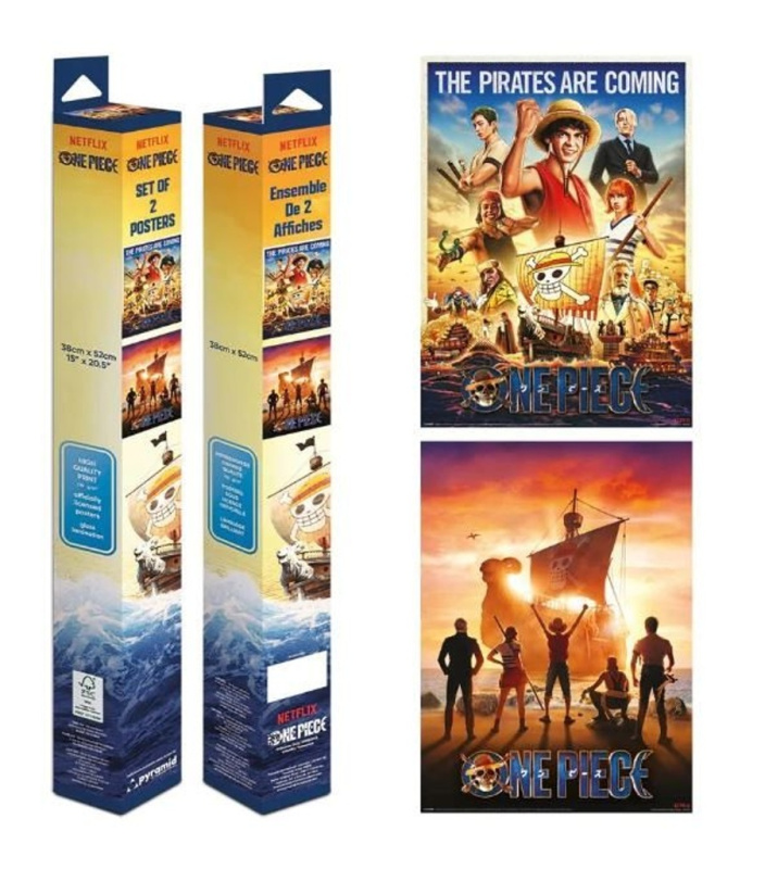 Sada plakátů One Piece - Live Action 38 x 52 cm