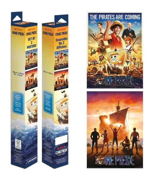 Sada plakátů One Piece - Live Action 38 x 52 cm