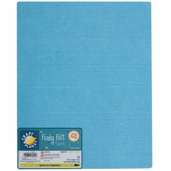 Filc 1,5mm 22x30cm (1ks) světle modrý