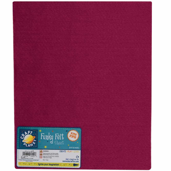 Filc 1,5mm 22x30cm (1ks) švestkový