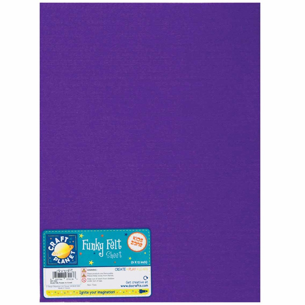 Filc 1,5mm 22x30cm (1ks) fialový