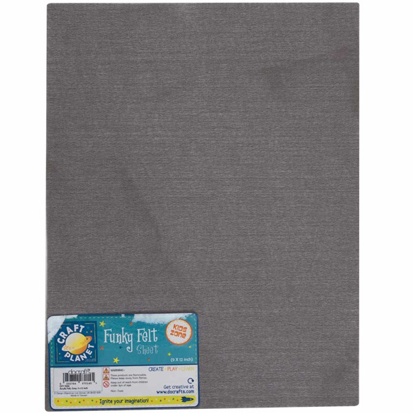 Filc 1,5mm 22x30cm (1ks) šedý