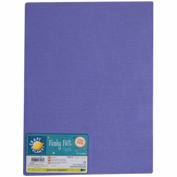 Filc 1,5mm 22x30cm (1ks) levandulový