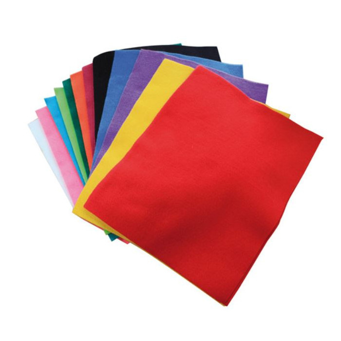 Filc 1,5mm 22x30cm (24ks) barevný mix