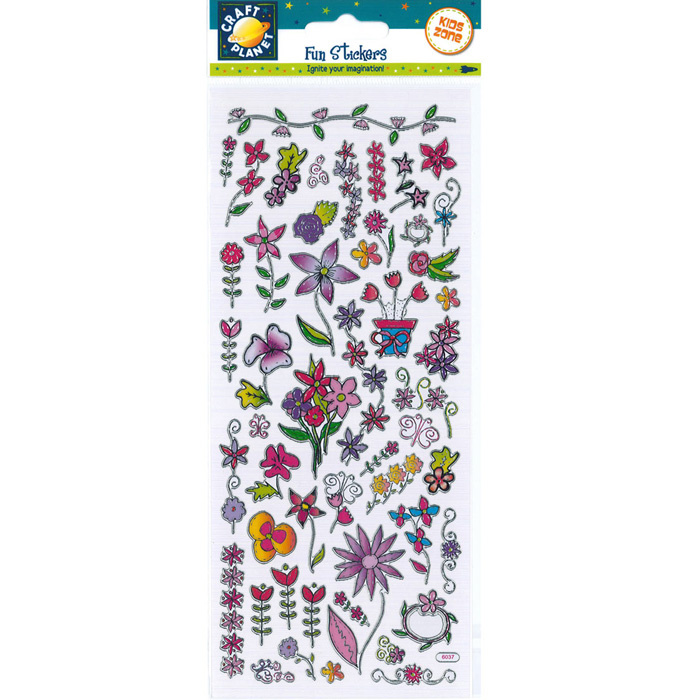 Samolepky 10x23cm Květiny