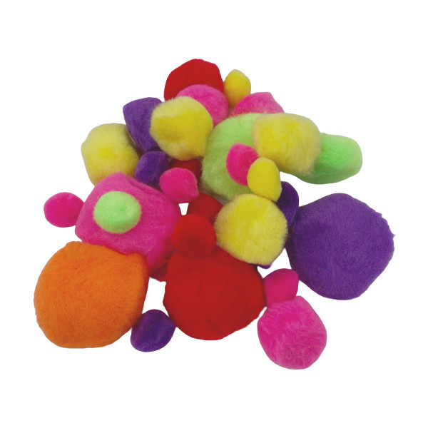 Bambulky neonový mix (30ks)