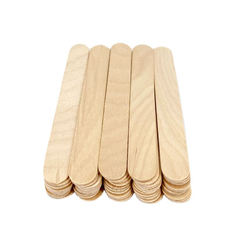 Špachtle dřevěné velké přírodní - dřívka 15x1,8cm (50ks)