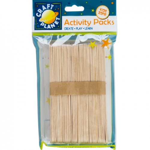 Špachtle dřevěné velké přírodní - dřívka 15x1,8cm (50ks)