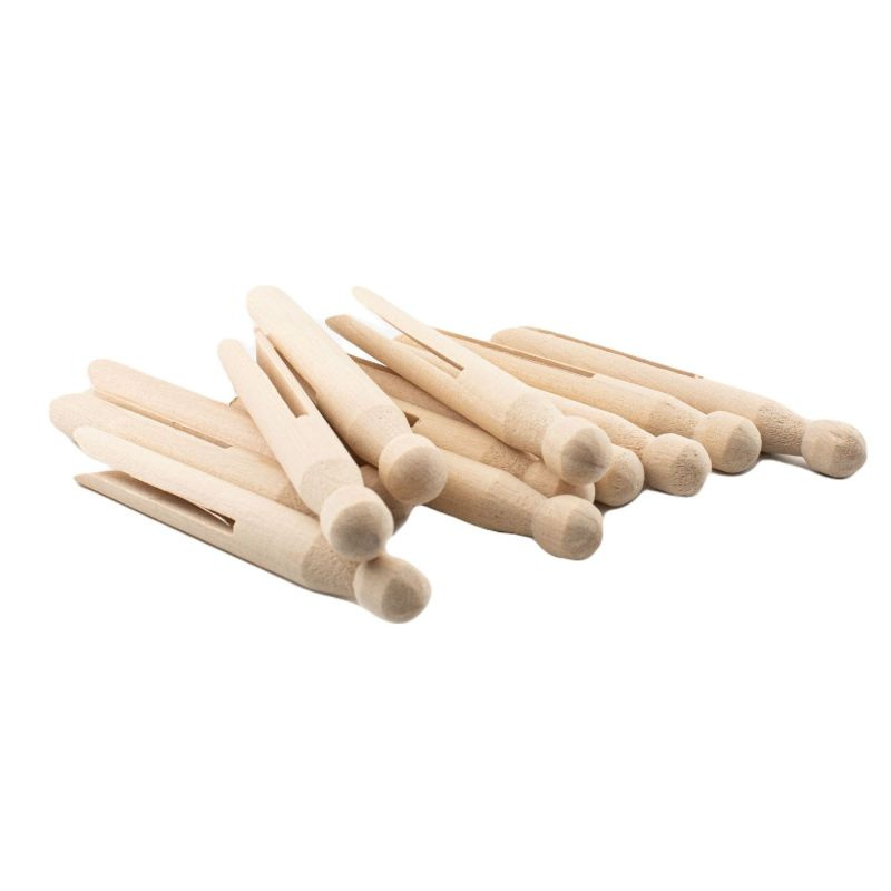 Dřevěné retro kolíčky (12 ks)