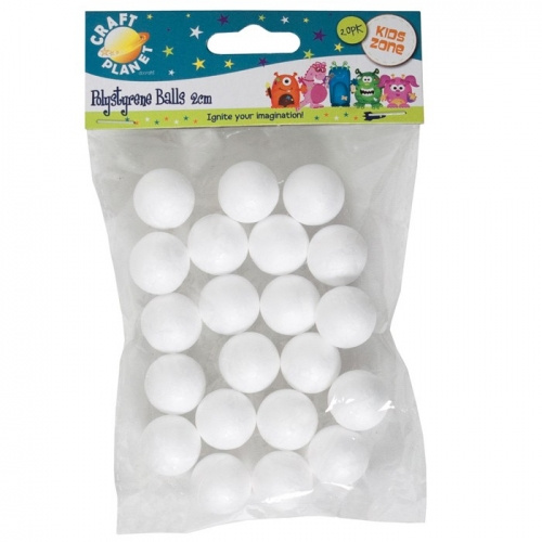 Polystyrenové koule průměr 2cm (20ks)