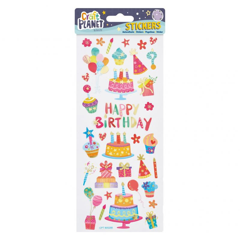 Samolepky 10x23cm - Narozeniny