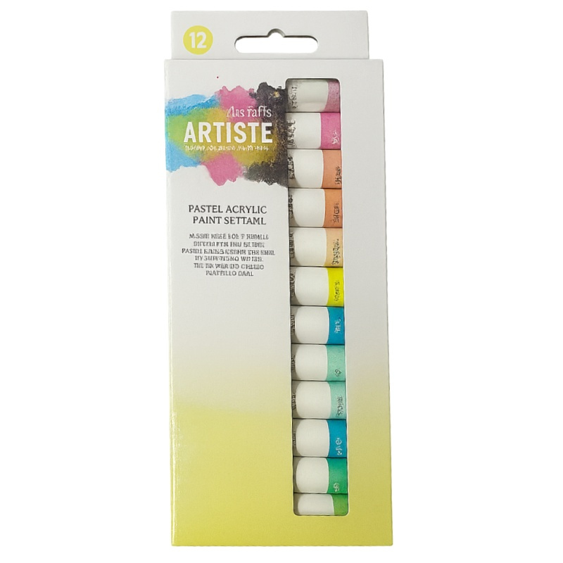 Akrylové barvy pastelové Artiste sada (12x12ml)