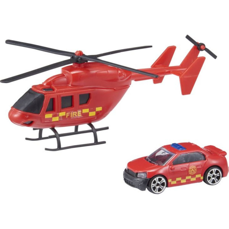 Halsall Alltoys Teamsterz helikoptéra a autíčko