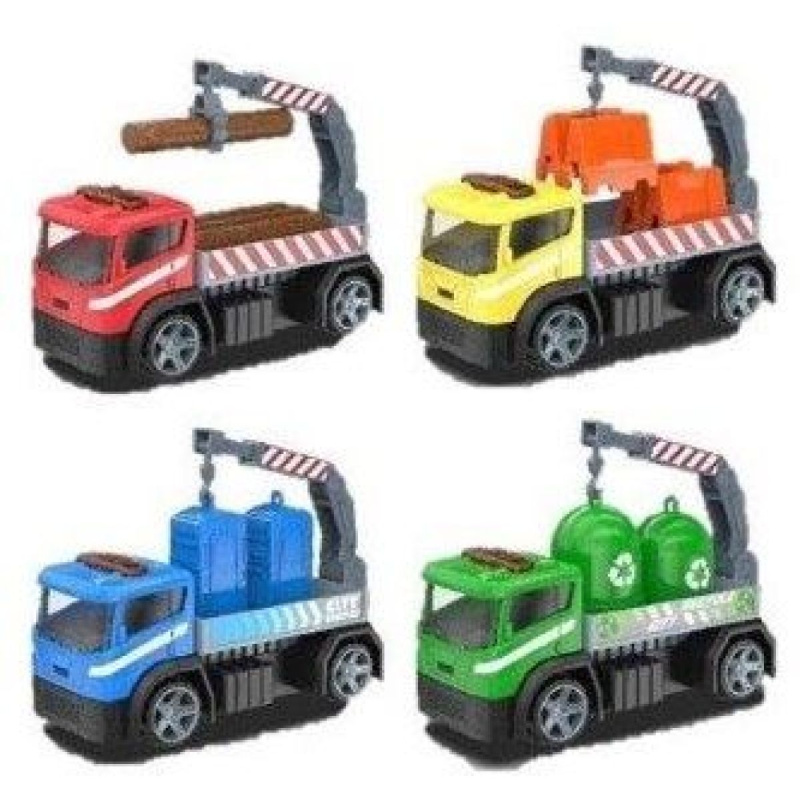 Teamsterz stavební stroj City Loader – kovový model pracovního vozidla 10 cm