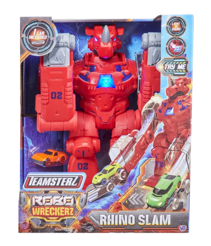 Teamsterz Robo Wreckerz Rhino Slam s autíčkem