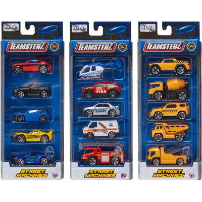 HTI Teamsterz 1416212 Street machines Sada kovových aut 10 ks