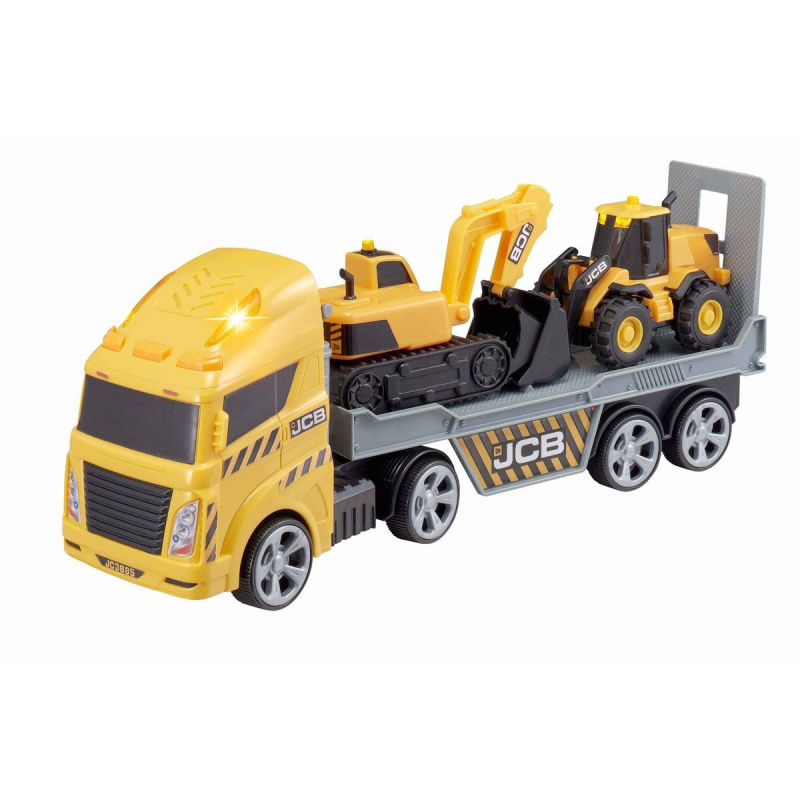 JCB transportní set se stavebními stroji se světly a zvuky