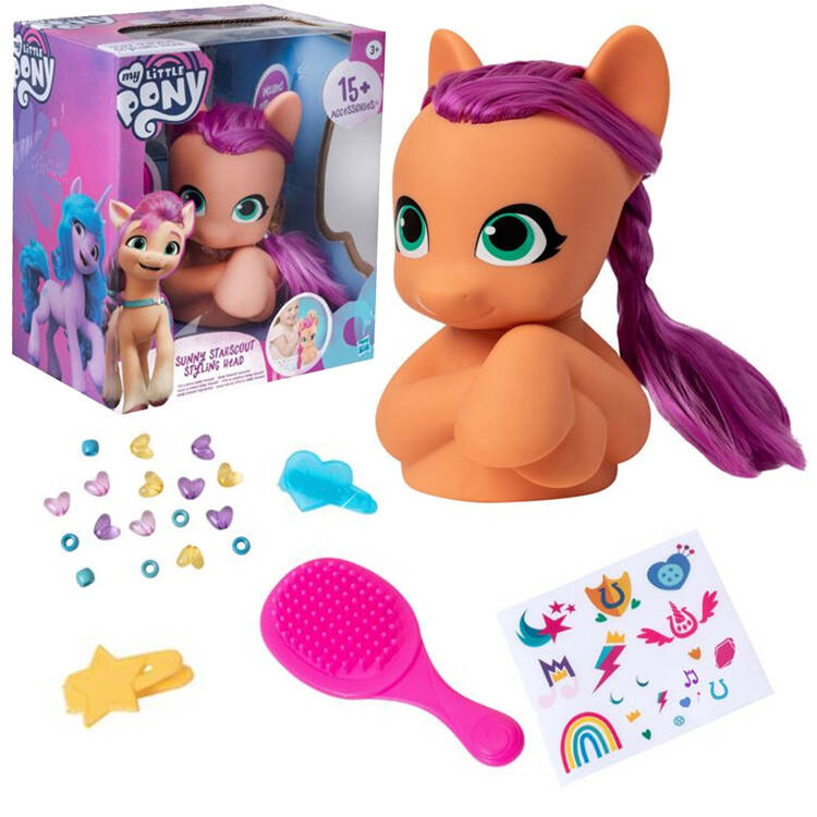 Hasbro My Little Pony kadeřnická hlava Sunny Starscout