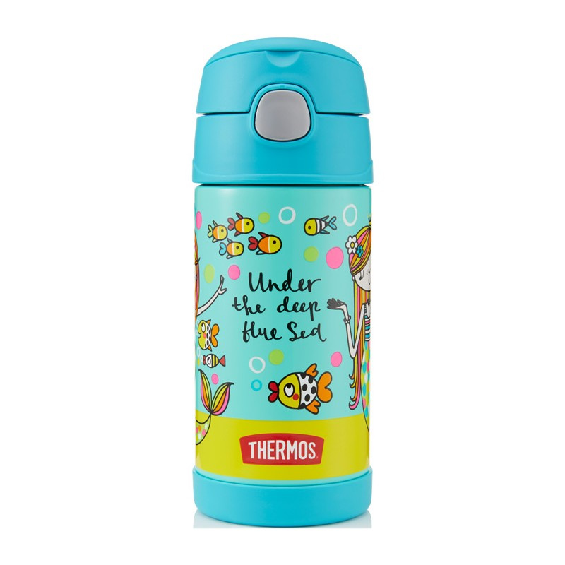 THERMOS Dětská termoska s brčkem - mořská panna 0,355