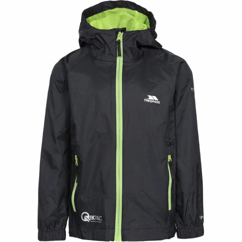Dětská nepromokavá bunda Trespass Qikpac Jacket - velikost 7/8