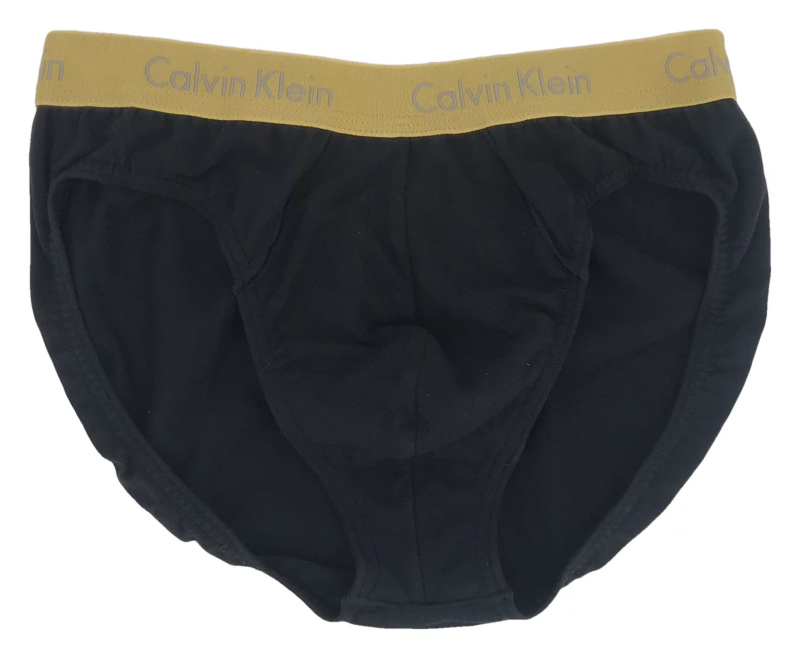 Pánské slipy M5310E-Q47 černo-zlaté - Calvin Klein černo-zlatá S