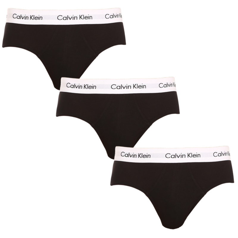3PACK pánské slipy Calvin Klein černé (U2661G-001) S