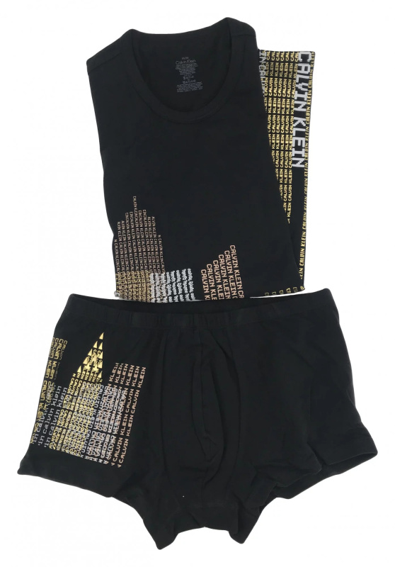 Pánský komplet M4106E-001 hnědá - Calvin Klein M Hnědá