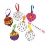 Suncatcher – vánoční koule (6 ks) Baker Ross