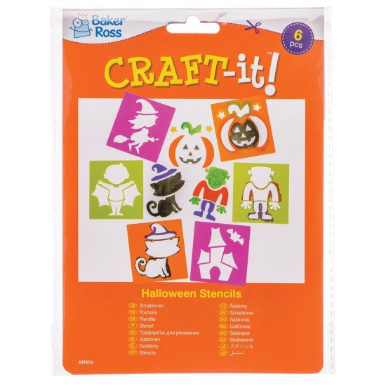 Šablony Halloween (6ks) AR654 Baker Ross