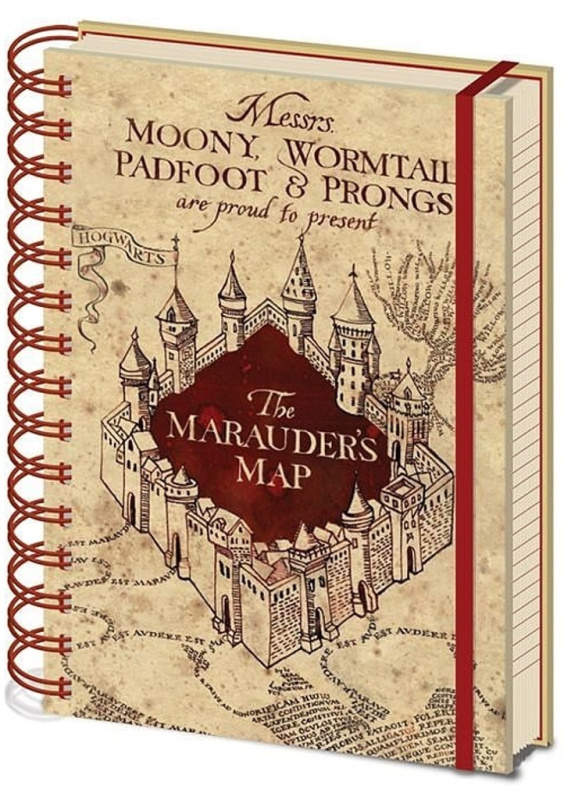 Cure Pink poznámkový blok Harry Potter: The Marauders Map A5 14,8 x 21 cm SR72325