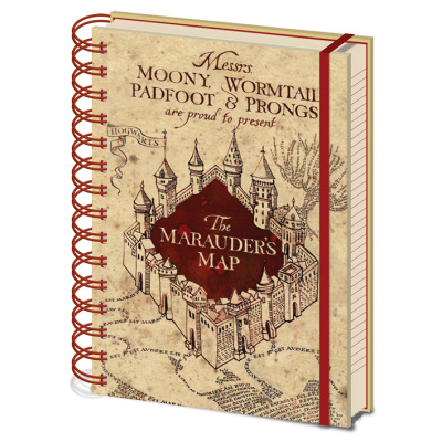 Cure Pink poznámkový blok Harry Potter: The Marauders Map A5 14,8 x 21 cm SR72325
