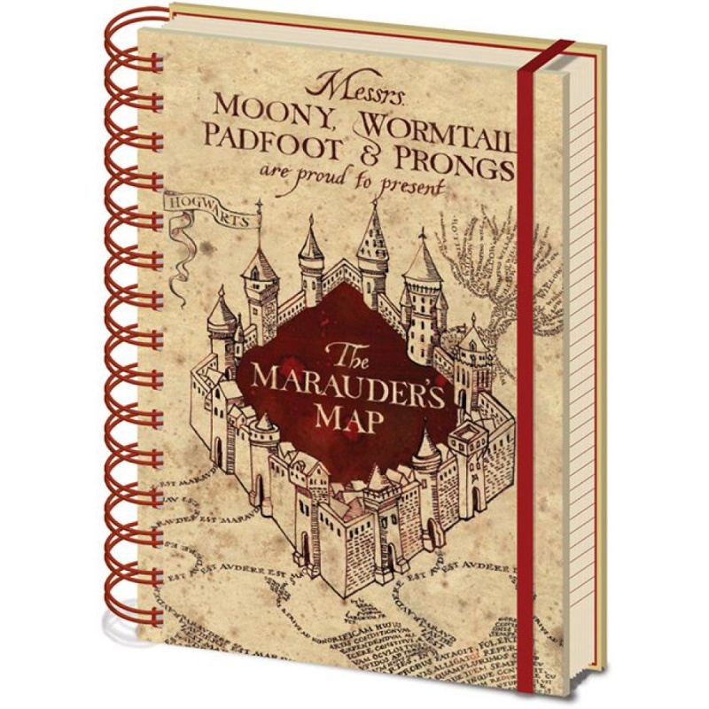 Cure Pink poznámkový blok Harry Potter: The Marauders Map A5 14,8 x 21 cm SR72325