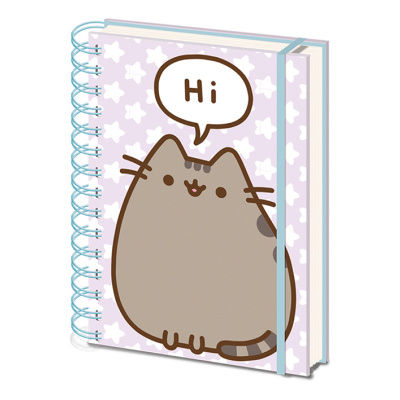 Linkovaný blok A5 s motivem Pusheen