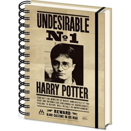 CurePink 3D proměňovací A5 blok-zápisník Harry Potter: Sirius & Harry 14,8 x 21 cm kroužková vazba SR72657