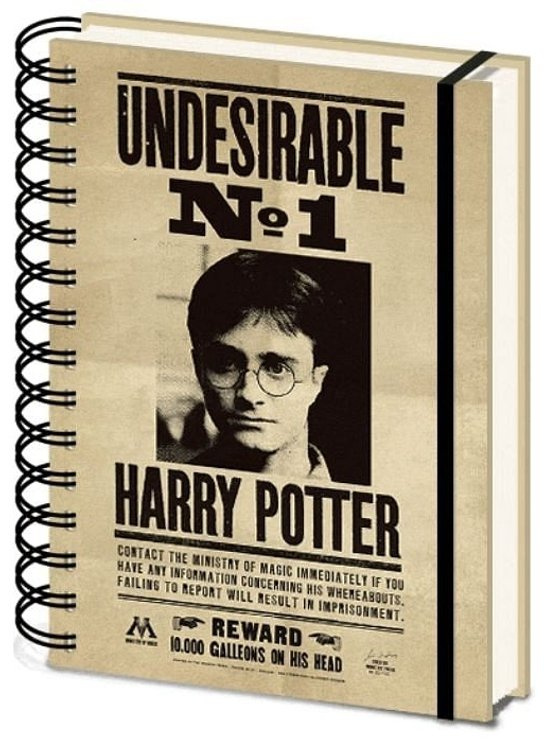 CurePink 3D proměňovací A5 blok-zápisník Harry Potter: Sirius & Harry 14,8 x 21 cm kroužková vazba SR72657