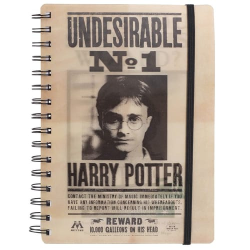 CurePink 3D proměňovací A5 blok-zápisník Harry Potter: Sirius & Harry 14,8 x 21 cm kroužková vazba SR72657