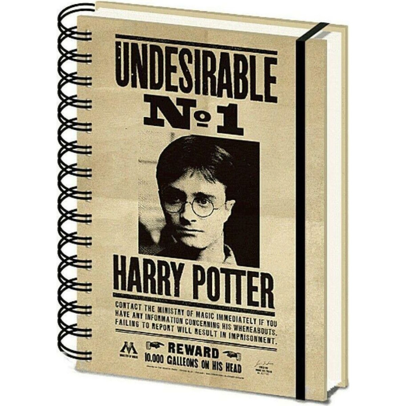 CurePink 3D proměňovací A5 blok-zápisník Harry Potter: Sirius & Harry 14,8 x 21 cm kroužková vazba SR72657